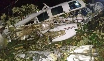 Aeronave não chegou a ficar destrupida totalmente.